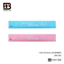 Office Stationery Color Cartoon Aluminum Ruler for Student Measuring